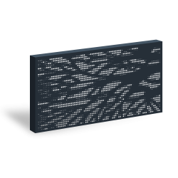 3D_Designový plotový panel Hliník s perforací GRAF 016 Organika – 1900×900 mm